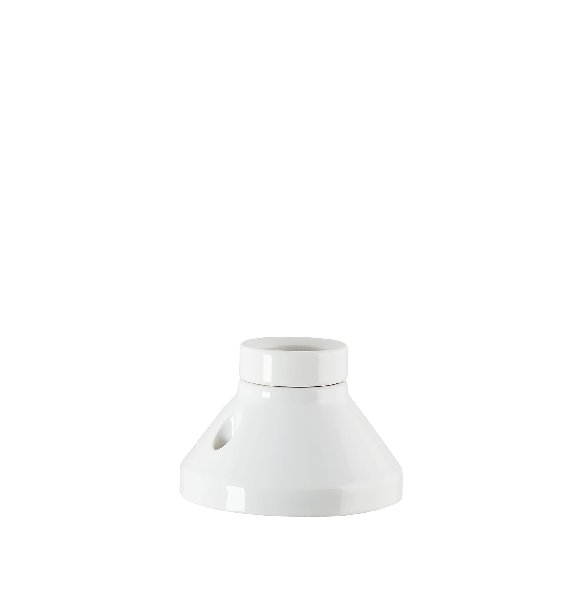 Ifö Fotlamphållare Ø100 mm i porslin, E27 75 W, IP20 - Vit - 7504093
