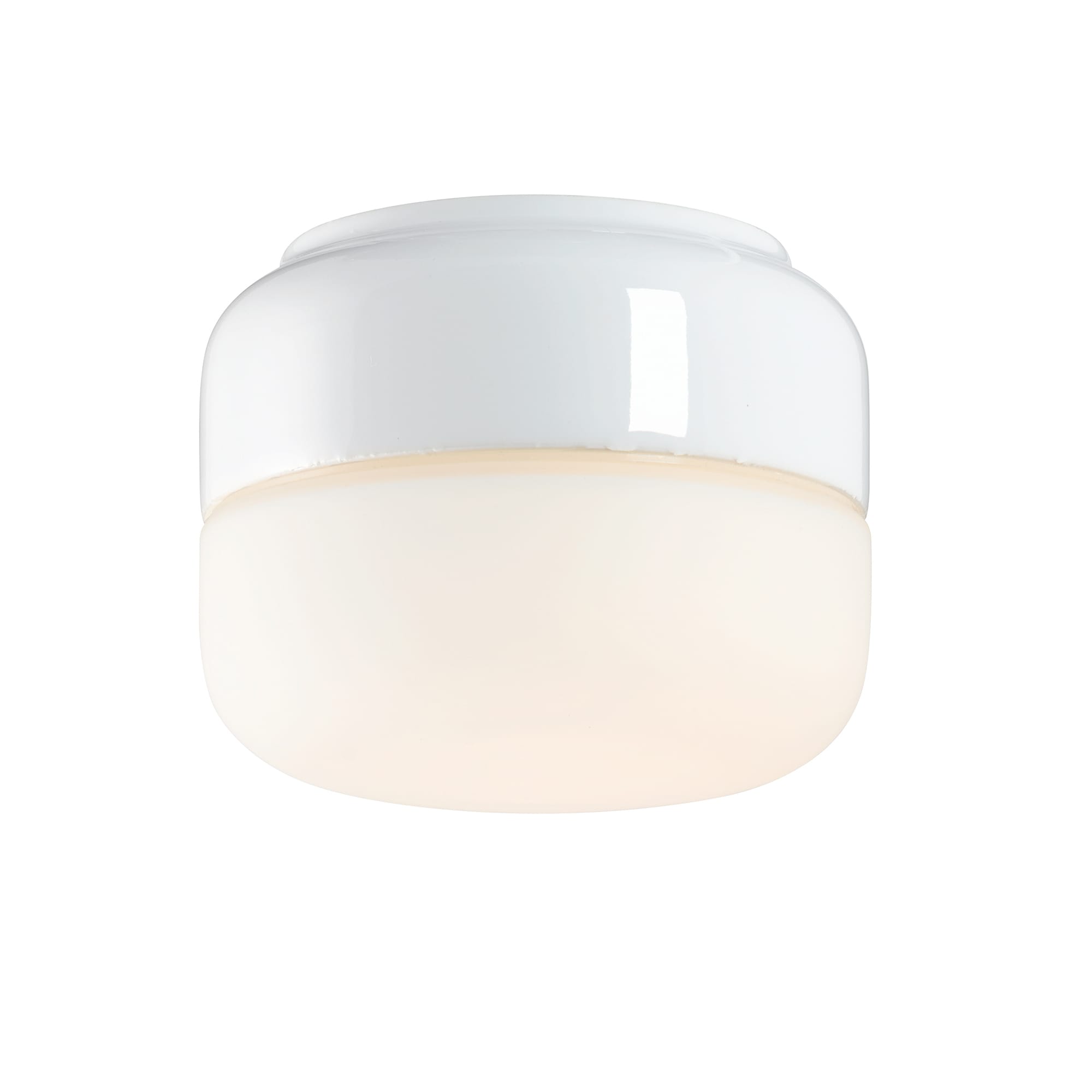 Ifö Ohm 140 LED vägg-/taklampa i porslin, 10 W, 3000 K, IP44 - Vit - 7505306